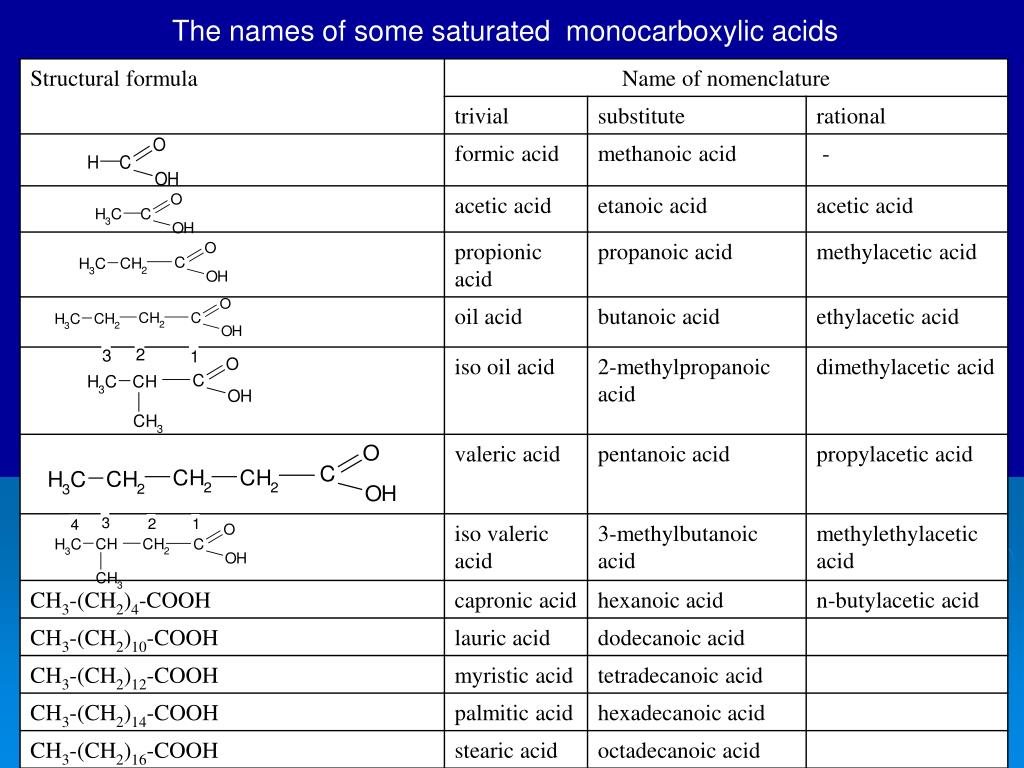 PPT THEME Structure and chemical properties of carboxylic acids