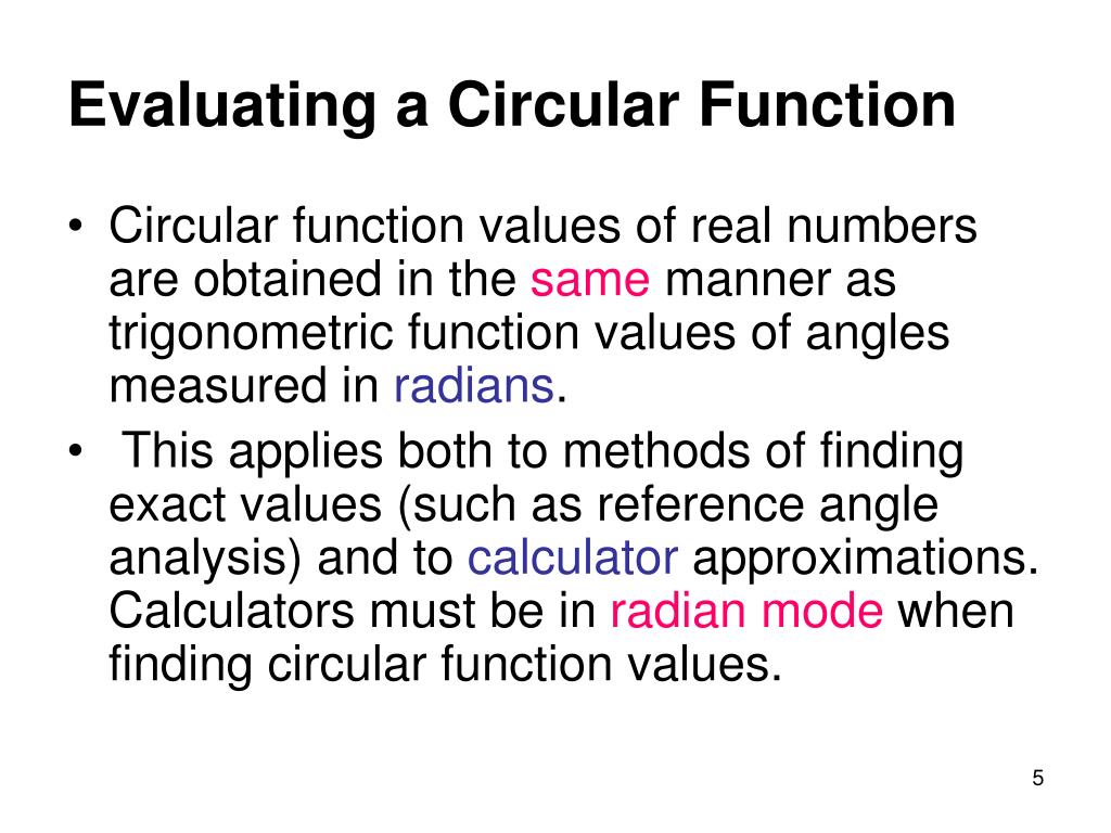 PPT 3.3 Definition III Circular Functions PowerPoint Presentation