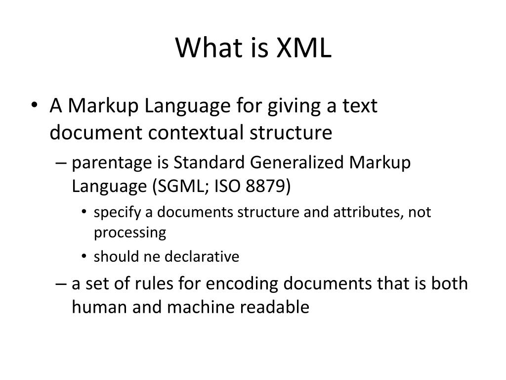 PPT Extensible Markup Language (XML) PowerPoint Presentation, free