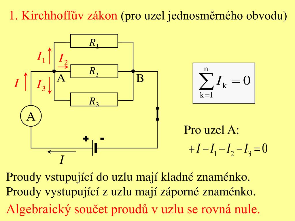 Ppt Kirchhoffovy Zakony Aneb O Elektrickych Velicinach V Sitich Powerpoint Presentation Id 5992050