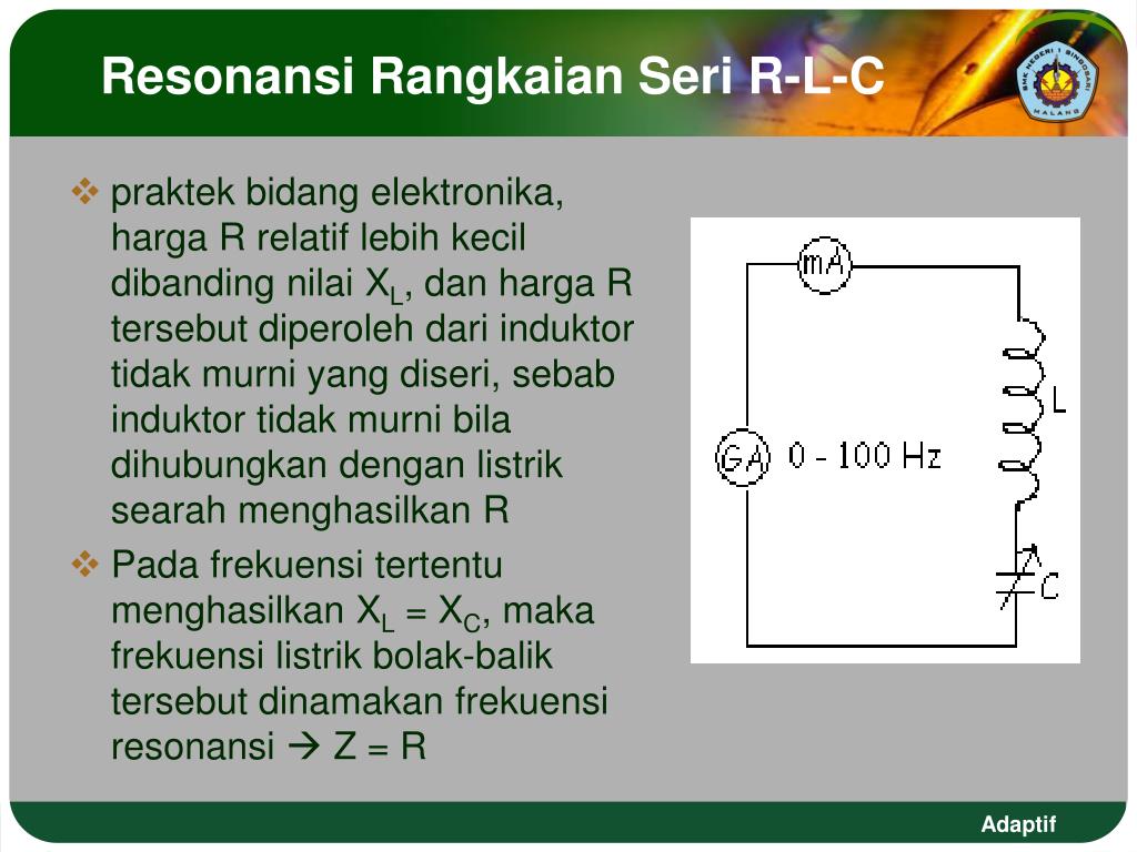 PPT Hubungan Tegangan, Impedansi, dan Arus Listrik BolakBalik