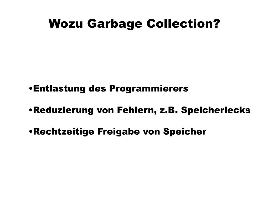 PPT Garbage Collection PowerPoint Presentation, free download ID5992709