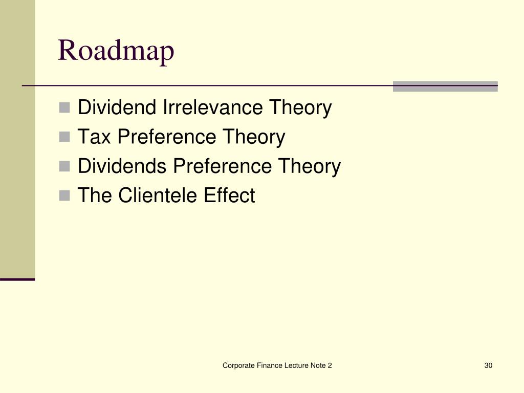 PPT Lecture Note 2 Dividend Policy PowerPoint Presentation, free