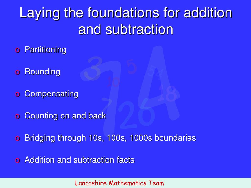 PPT Progression through the teaching of addition and subtraction