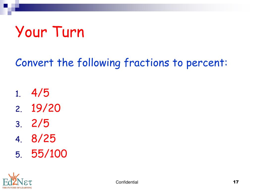 PPT Fractions & Percent PowerPoint Presentation, free download ID