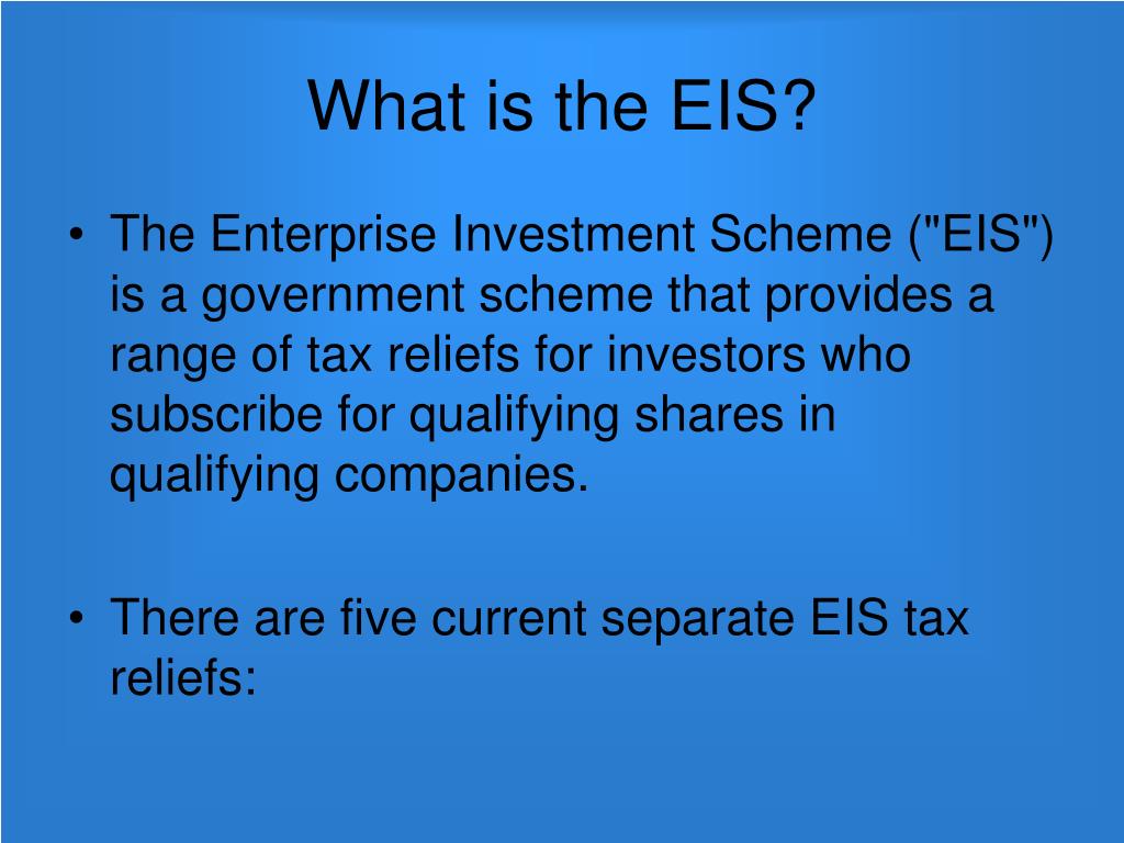 PPT ENTERPRISE INVESTMENT SCHEME PowerPoint Presentation, free
