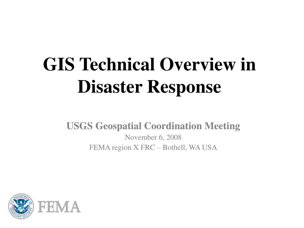 PPT GIS Technical Overview in Disaster Response PowerPoint Presentation ID6000445