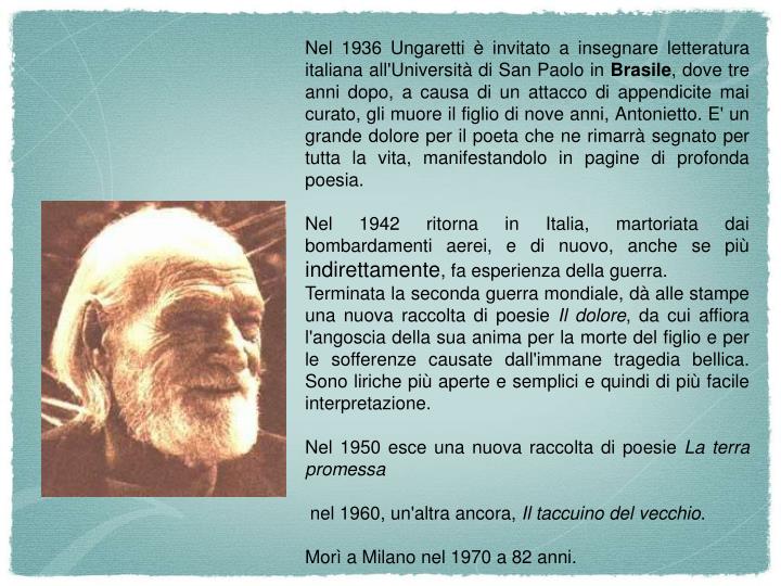 PPT Giuseppe Ungaretti PowerPoint Presentation ID6003583