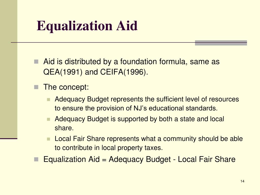 PPT Revising NJ’s School Funding Formula PowerPoint Presentation