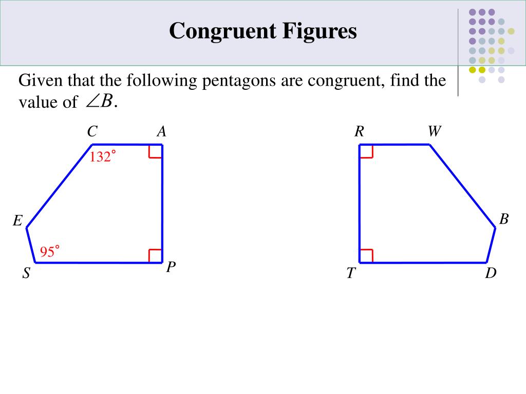 PPT (4.1) Congruent Figures PowerPoint Presentation, free download