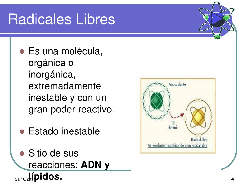 PPT RADICALES LIBRES PowerPoint Presentation, free download ID6007667