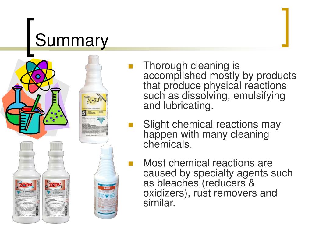 PPT Chemical & Physical Reactions in Cleaning PowerPoint Presentation