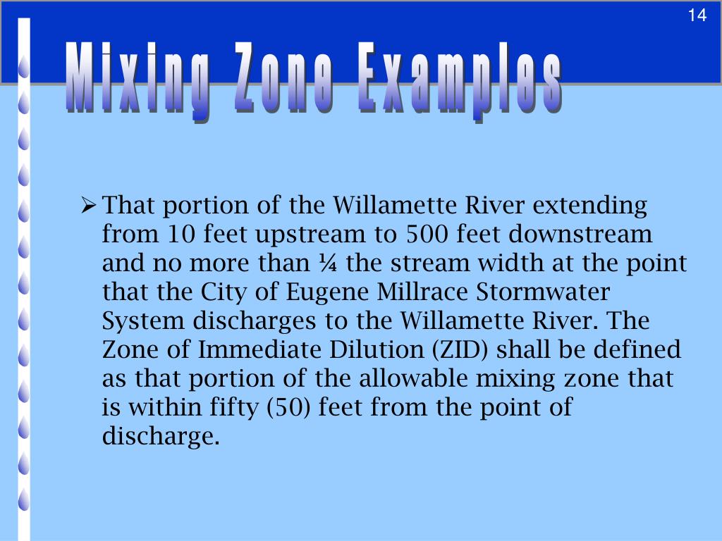 PPT Mixing Zones, Reasonable Potential Analysis, and Permit Limits