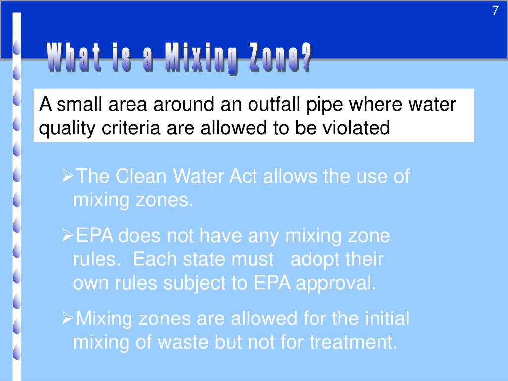 PPT Mixing Zones, Reasonable Potential Analysis, and Permit Limits