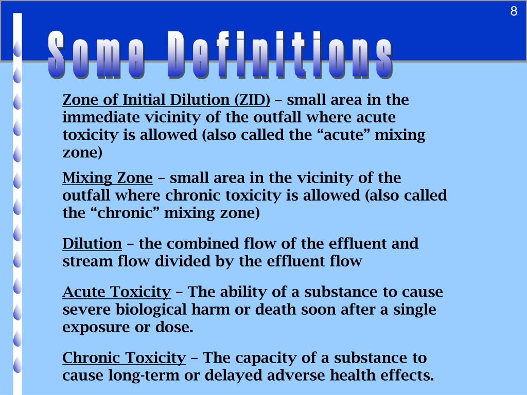PPT Mixing Zones, Reasonable Potential Analysis, and Permit Limits