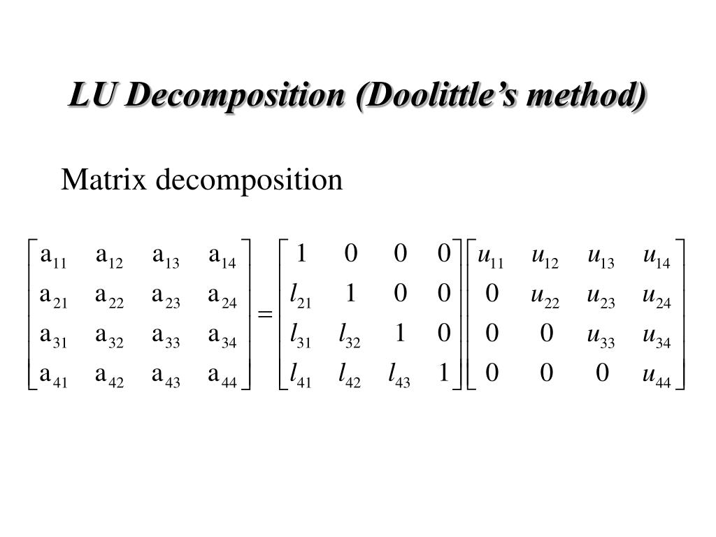 PPT Lecture 10 gradient techniques and LU