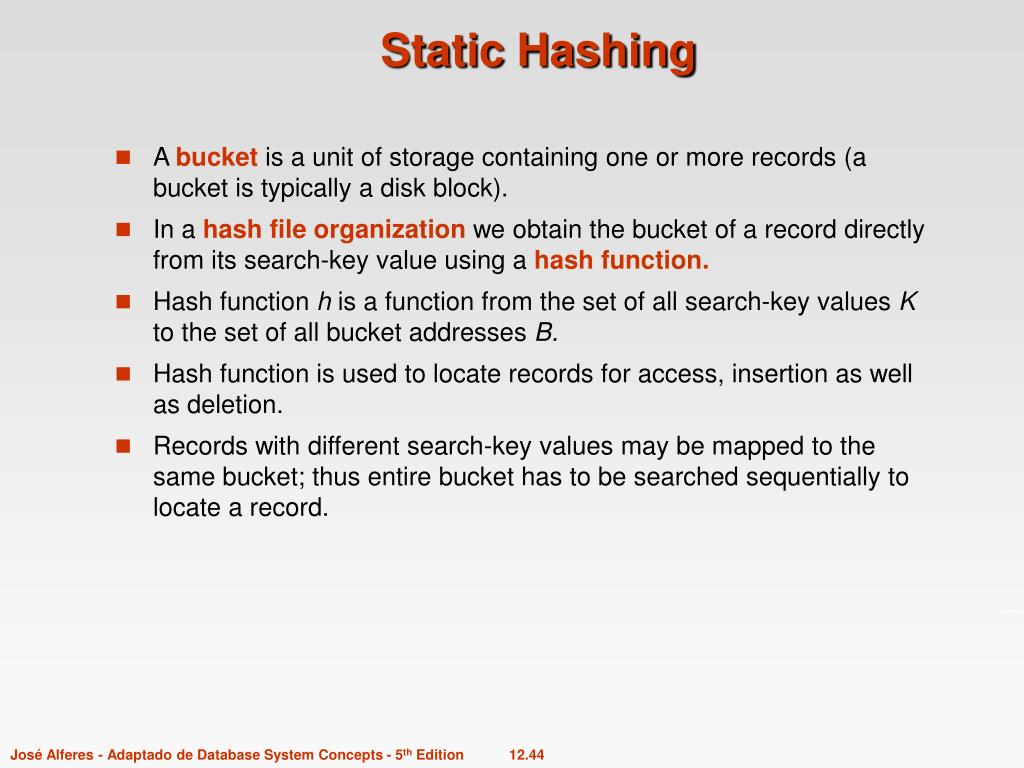 PPT Chapter 12 Indexing and Hashing PowerPoint Presentation, free