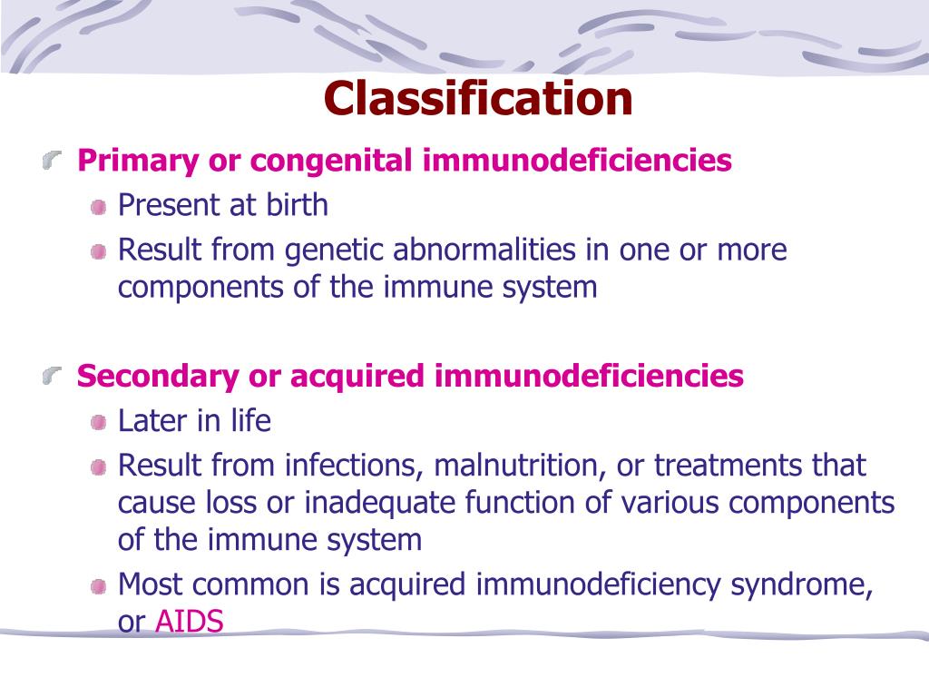 PPT Congenital and acquire Immunodeficiency PowerPoint Presentation