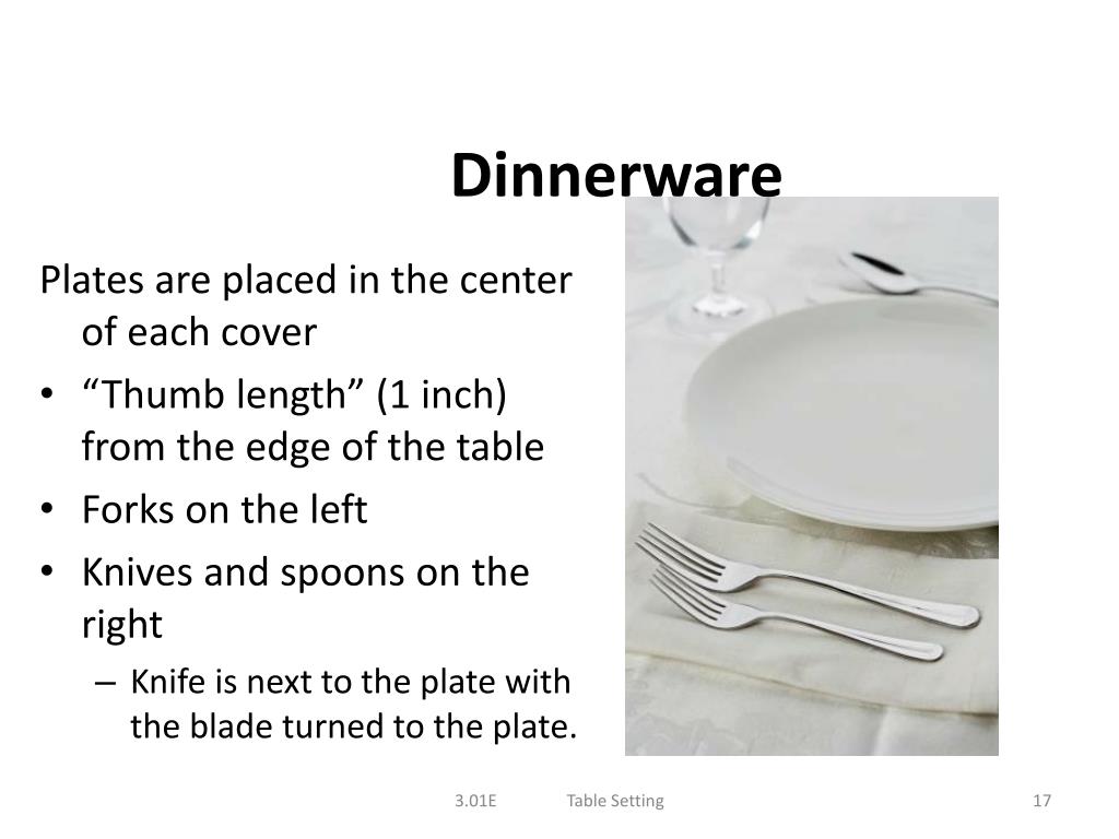 PPT 3.01C Table Appointments PowerPoint Presentation, free download ID6014469