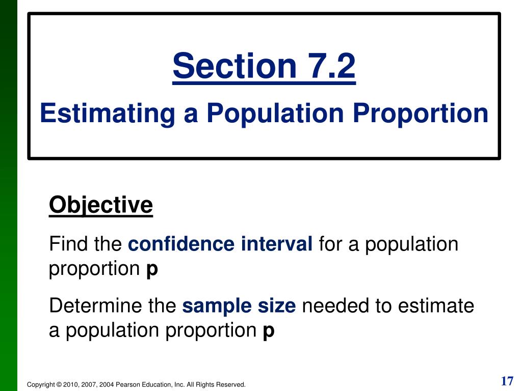 PPT Chapter 7 Confidence Intervals and Sample Sizes PowerPoint