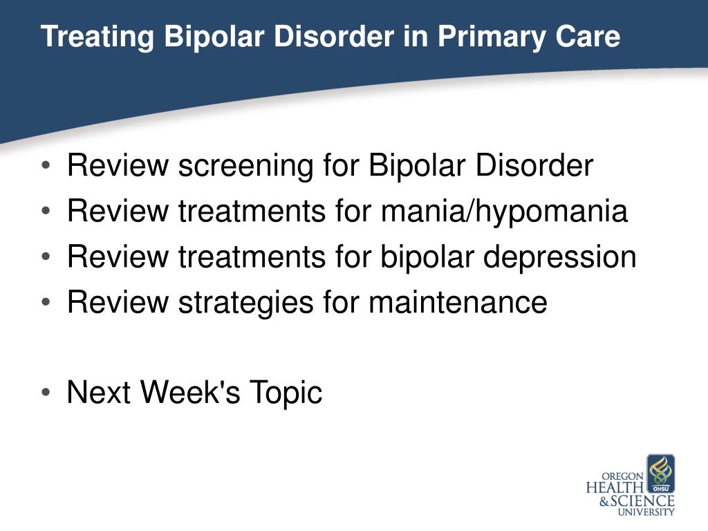 PPT Treating Bipolar Disorder in the Primary Care Setting PowerPoint