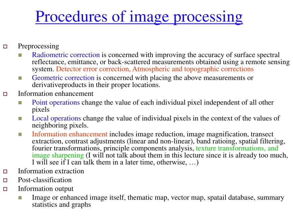 PPT Image enhancement and sharpening PowerPoint Presentation, free