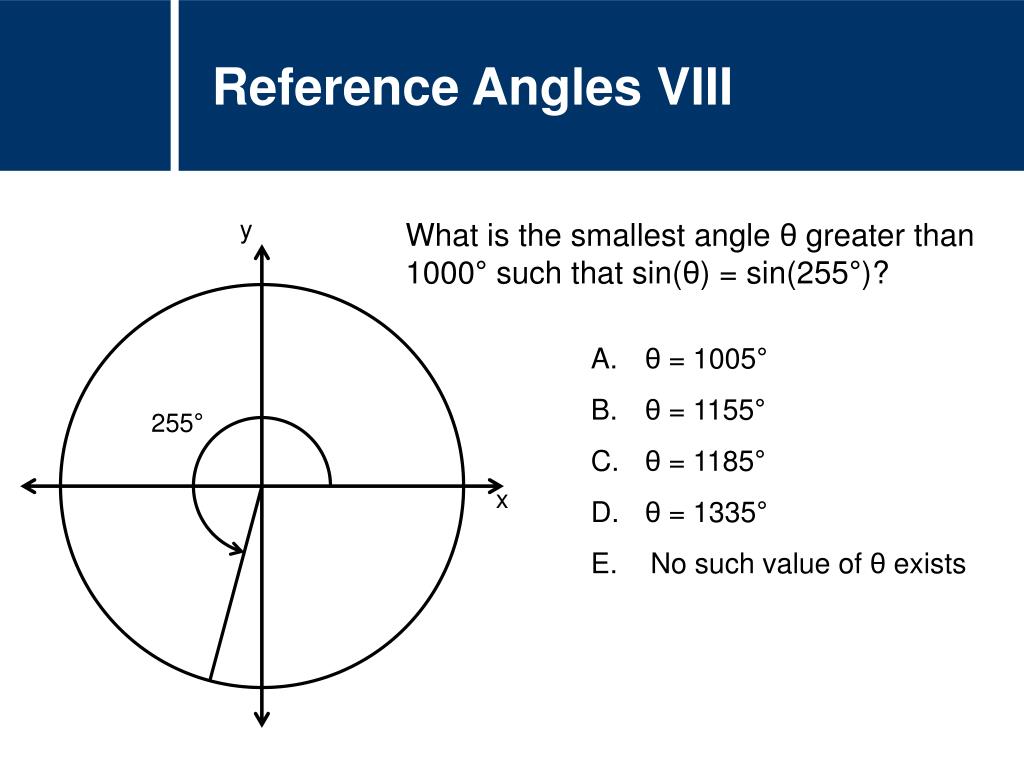 PPT Mathematics Trigonometry Reference Angles PowerPoint Presentation ID6016371