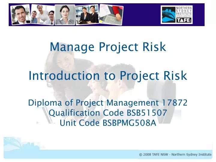 PPT Definition of Project Risk PowerPoint Presentation, free download