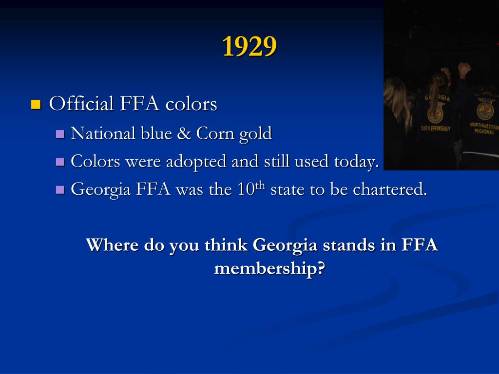 PPT FFA History PowerPoint Presentation, free download ID6021149