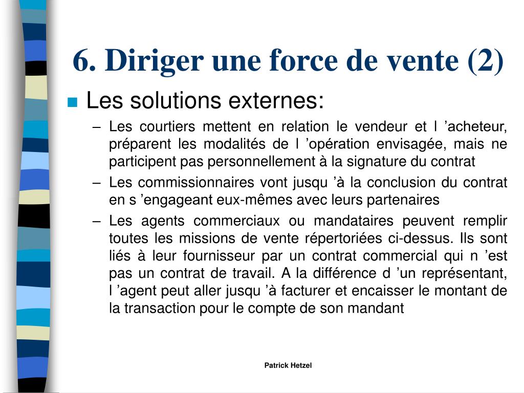 PPT La force de vente PowerPoint Presentation, free download ID6024628