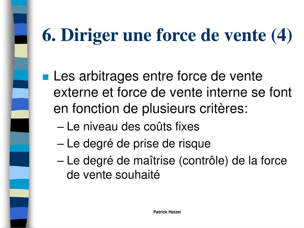 PPT La force de vente PowerPoint Presentation, free download ID6024628