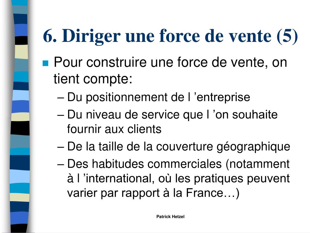 PPT La force de vente PowerPoint Presentation, free download ID6024628