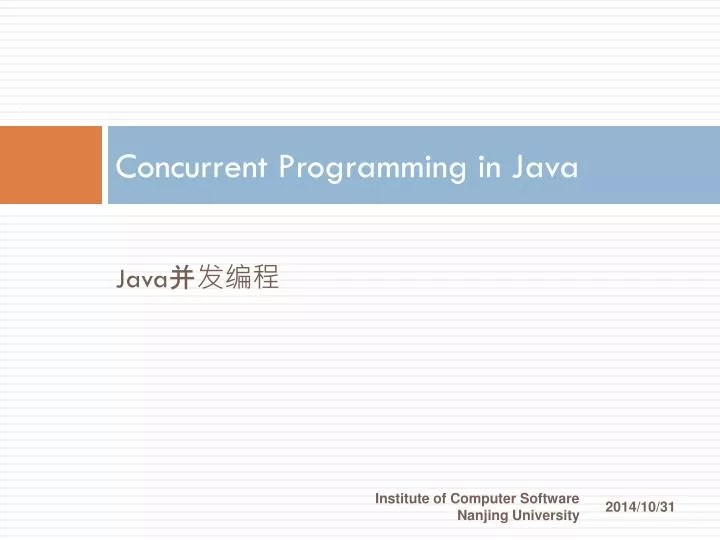 PPT Concurrent Programming in Java PowerPoint Presentation, free download ID6031790