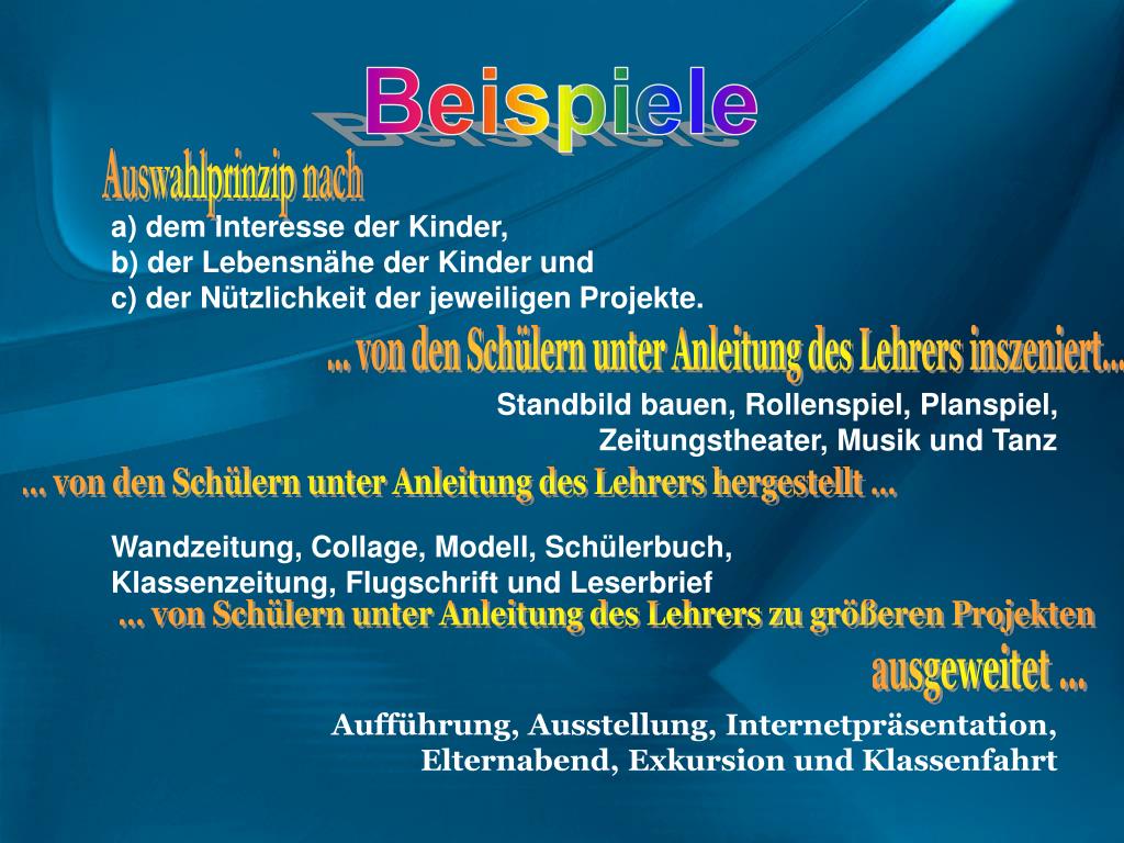 PPT Projektarbeit im DaF Unterricht wie mache ich das ? PowerPoint