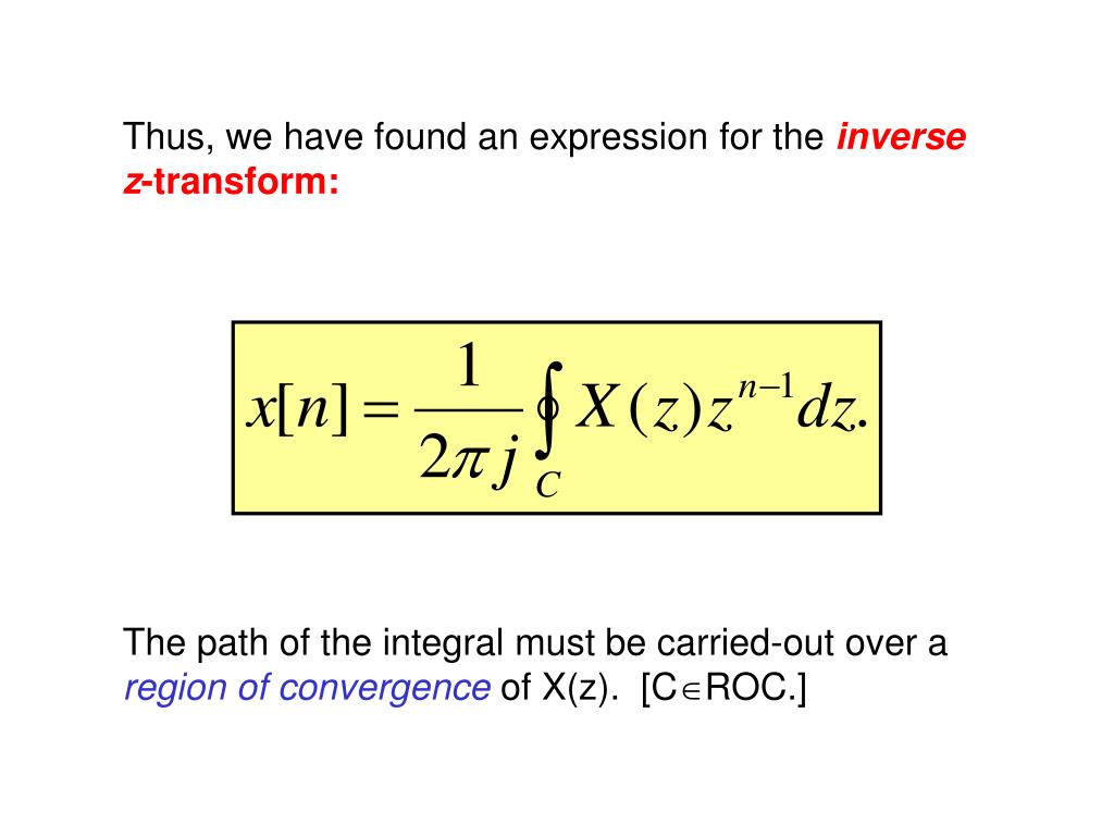 PPT The Inverse z Transform PowerPoint Presentation, free download ID6034409