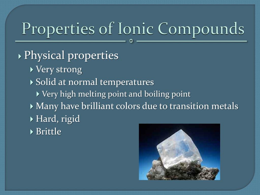 PPT Ionic Compounds and Metals PowerPoint Presentation, free download