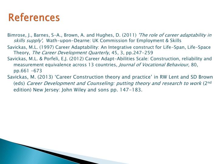 PPT Working with ‘Career Adaptability’ in Practice PowerPoint