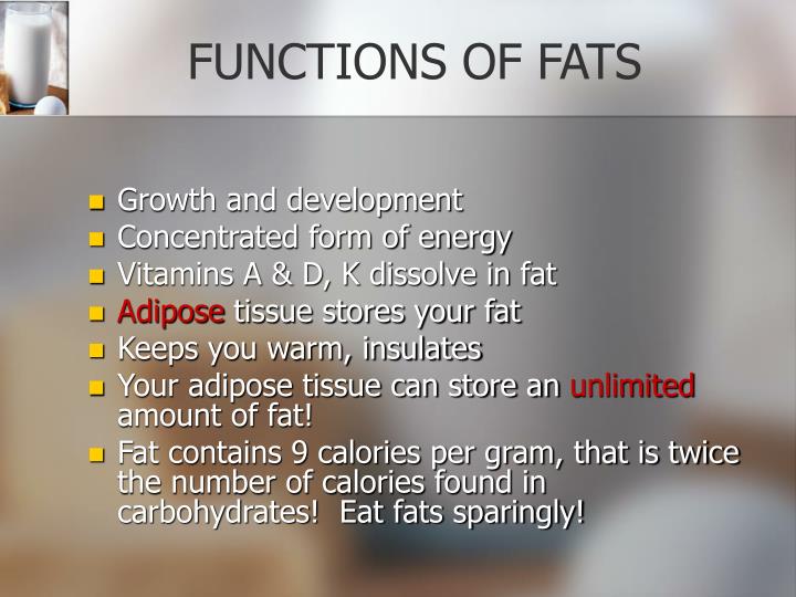 PPT Chapter 6 Sports Nutrition FATS The Concentrated Energy Source PowerPoint Presentation