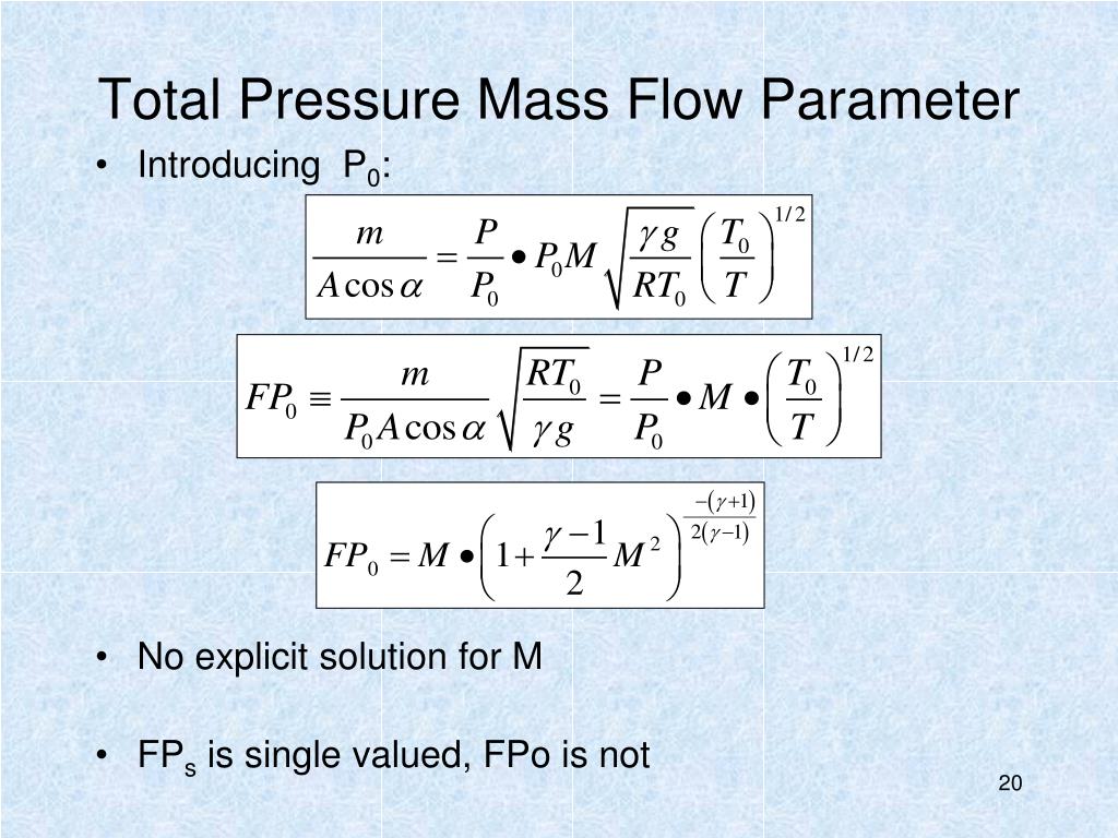 PPT Area, Mass Flow Functions CD Nozzles PowerPoint Presentation