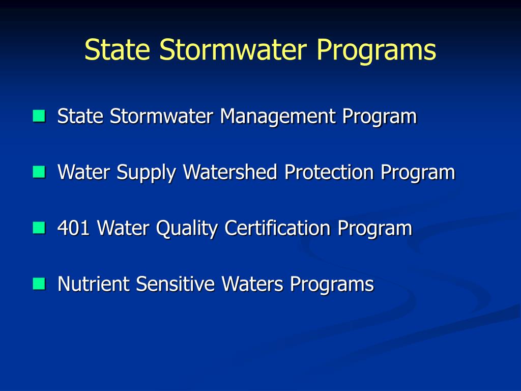 PPT Stormwater Regulations PowerPoint Presentation, free download