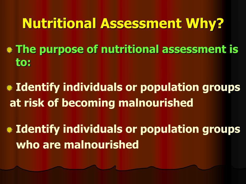 PPT ASSESSMENT OF NUTRITIONAL STATUS PowerPoint Presentation, free