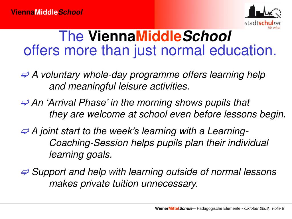 PPT Vienna Middle School PowerPoint Presentation, free download ID