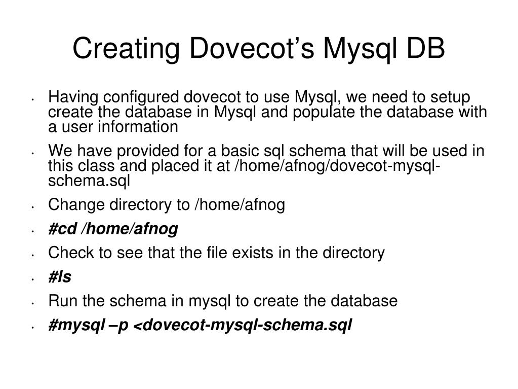 PPT Implementing POP3 and IMAP4 Using Dovecot PowerPoint Presentation