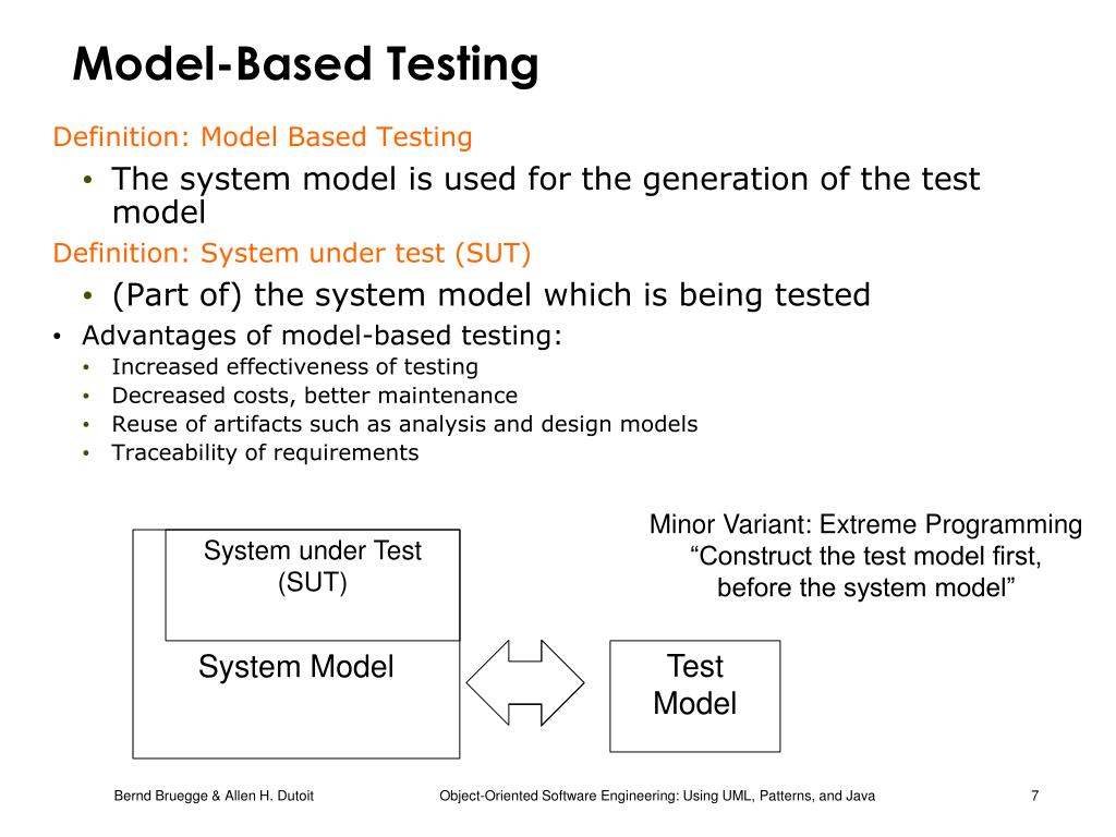PPT Chapter 11, Testing Modelbased Testing and U2TP PowerPoint