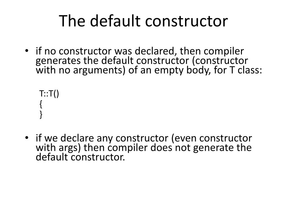 PPT CHAPTER 2 PART 2 Constructors & Destructors PowerPoint