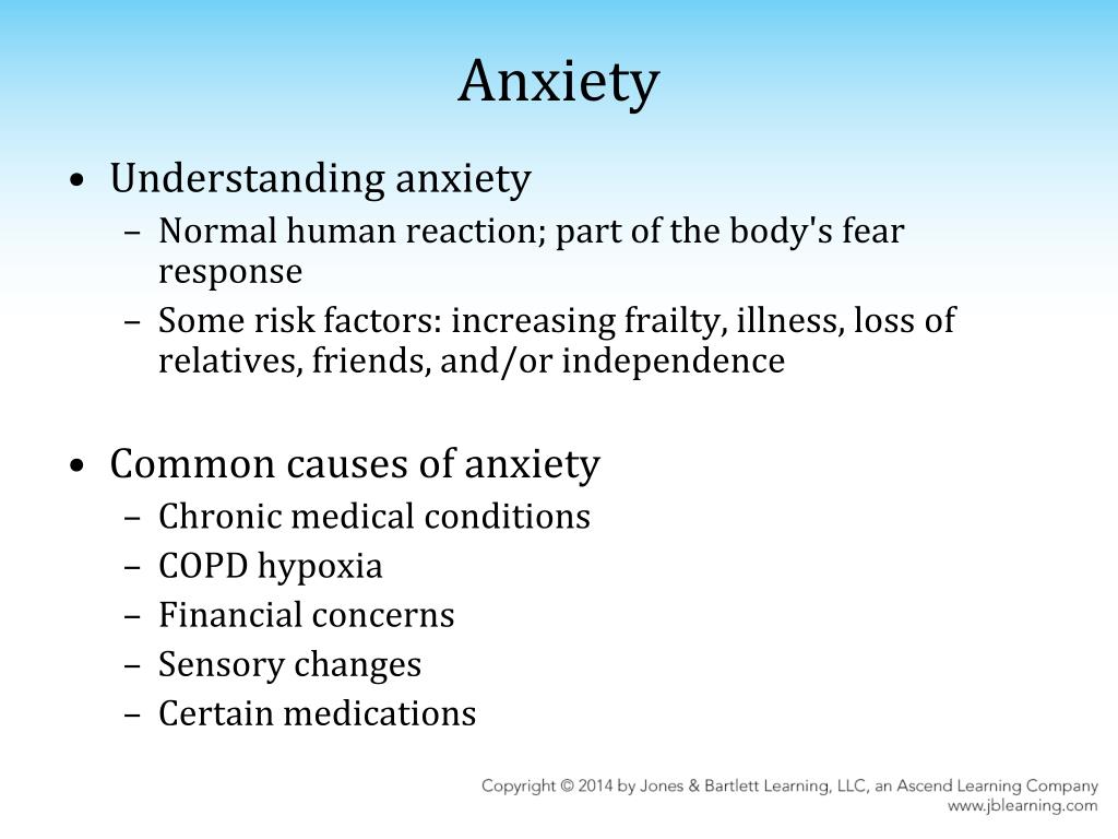 PPT Chapter 14 Anxiety & Depression in the Older Adult PowerPoint