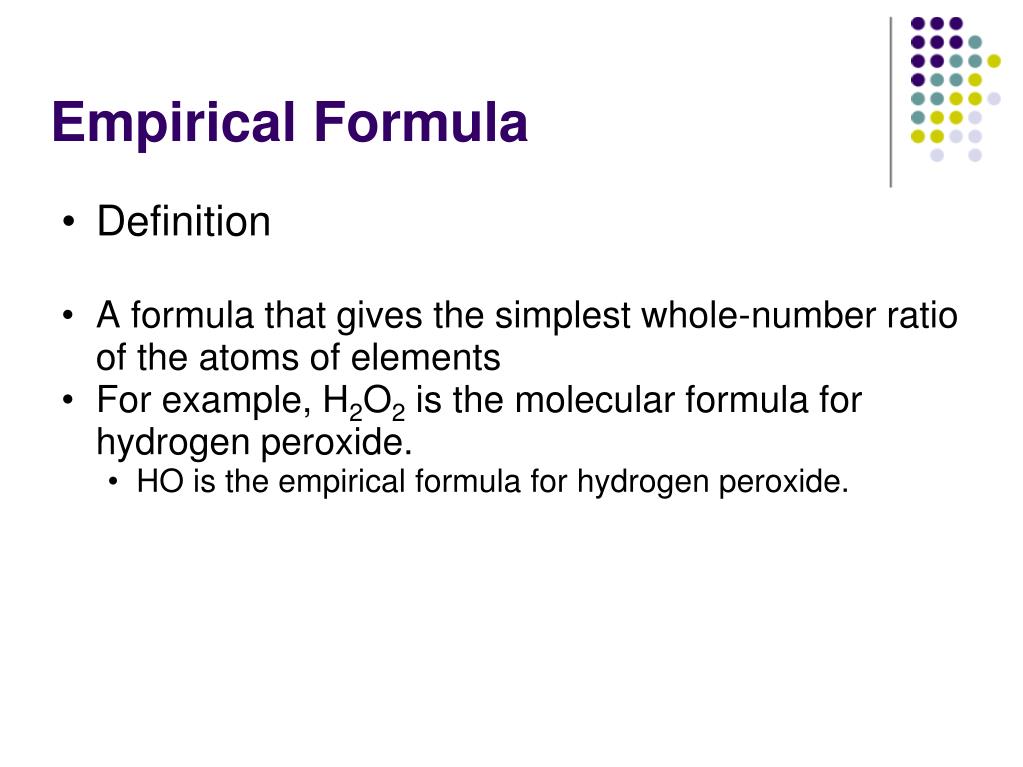 PPT Empirical & Molecular Formulas PowerPoint Presentation, free