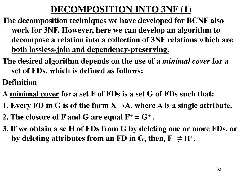 PPT CHAPTER 19 SCHEMA, REFINEMENT AND NORMAL FORMS PowerPoint