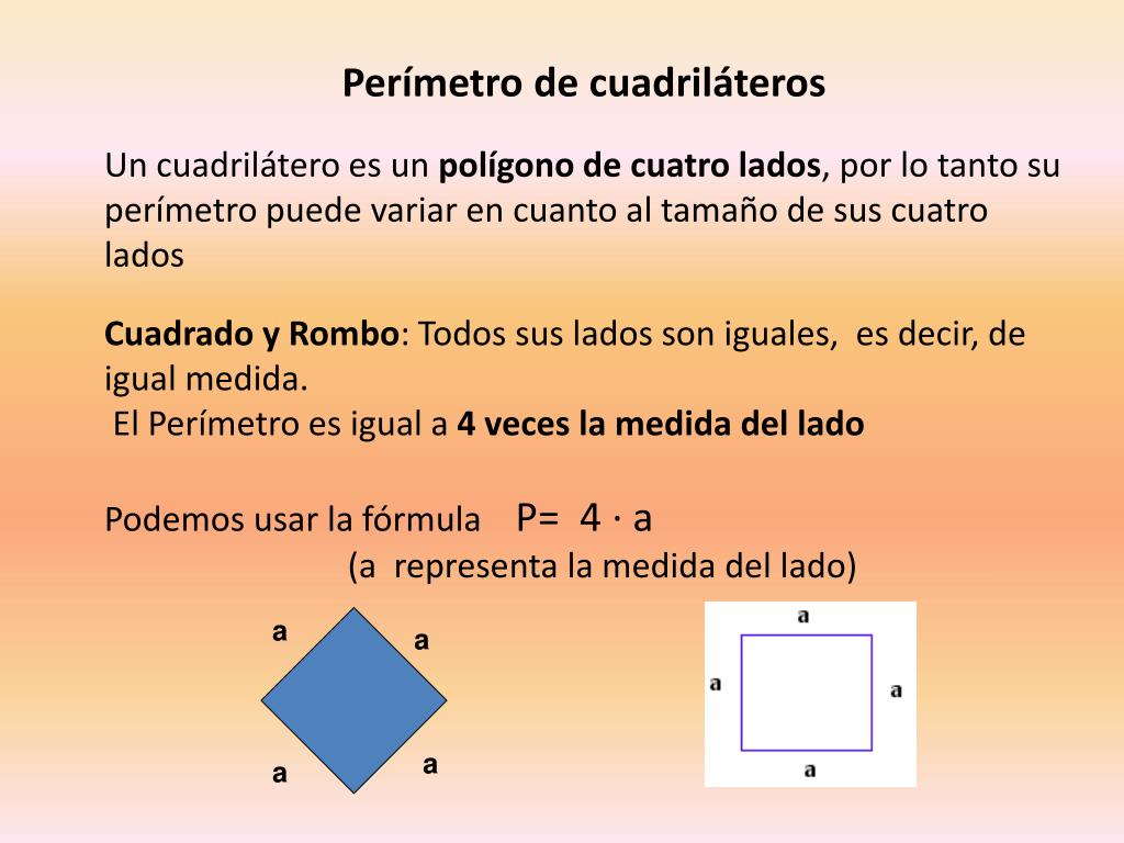 PPT PERIMETRO DE FIGURAS PLANAS 3° BÁSICO GEOMETRÍA PowerPoint