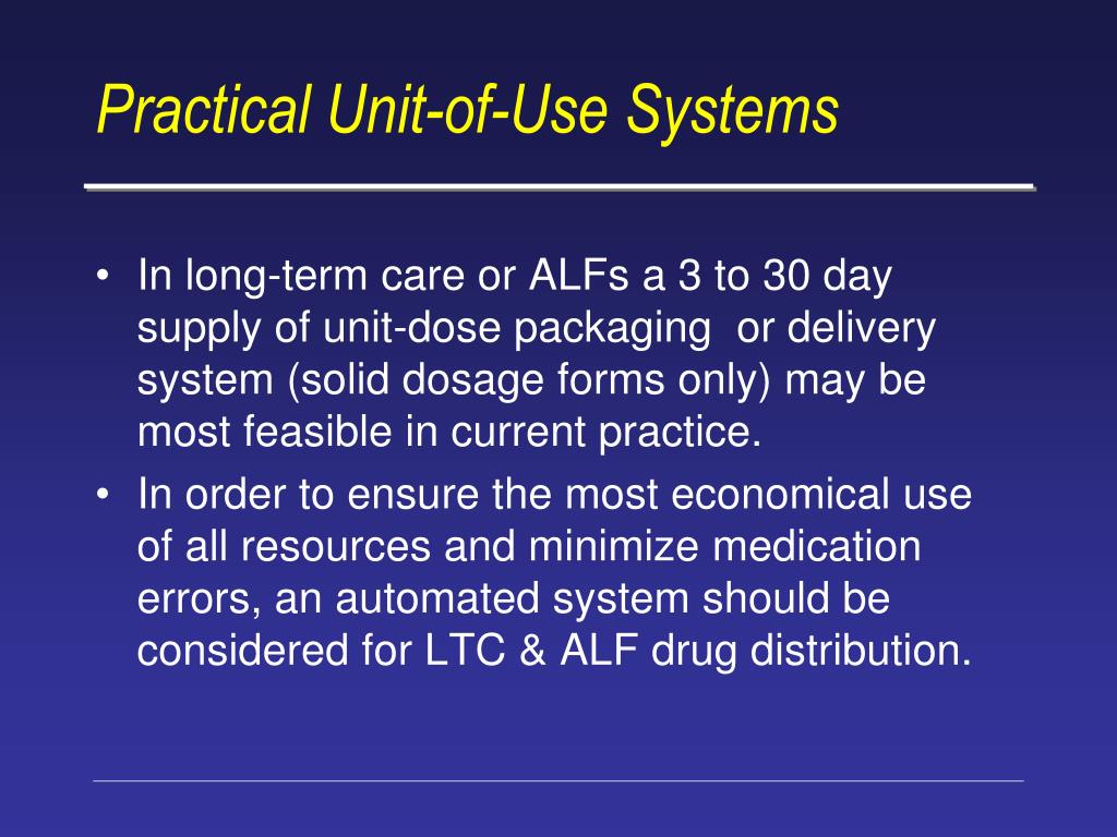 PPT Goal Overview components of medication management systems